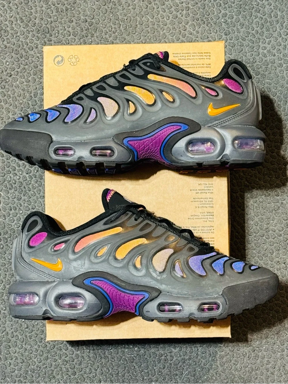 Nike Air Max Plus Drift ‘Anthracite Black Viotech Monarch’ GS 2024 (Sz 7Y/8.5W)